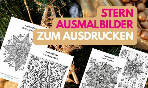 Stern Ausmalbilder – Weihnachten Malvorlagen Sterne